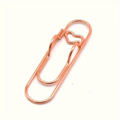 10pcs Metal Pen Clips Notebook Paper Clips Stationery Tools