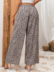 Floral Wide Leg Pants Spring Summer Casual Loose