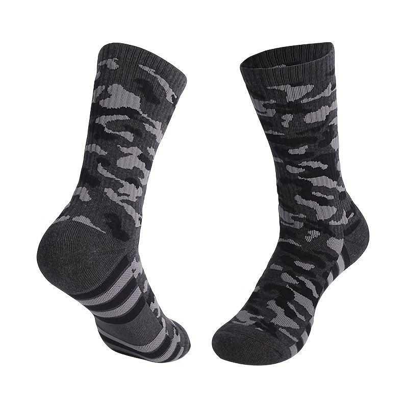 Camouflage Sports Socks for Running Hiking Basketball