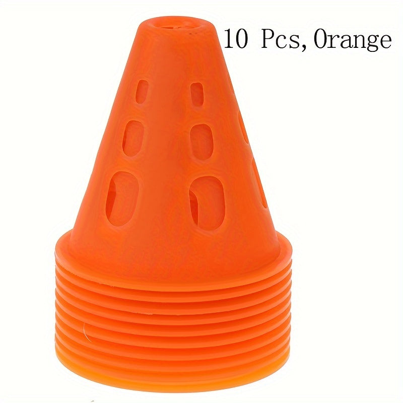 10pcs Soccer Training Signs Cones Marker Windproof for Football