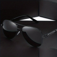 Men's Polarized Driving Sunglasses UV Protection Large Frame