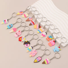 20pcs Ice Cream Keychain Bag Pendant for Adults Party Favors