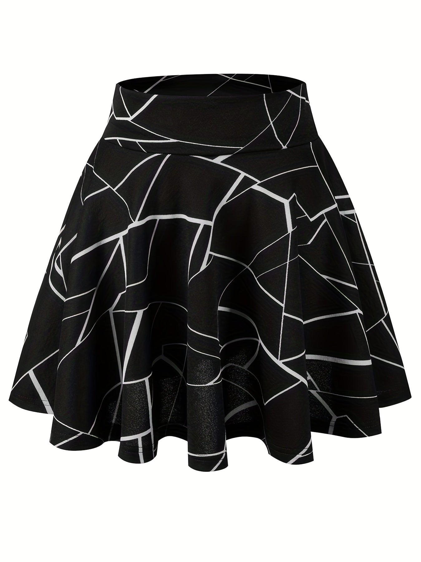 Kpop Polka Dot Skater Skirt Ruffle A Line Mini Skirt