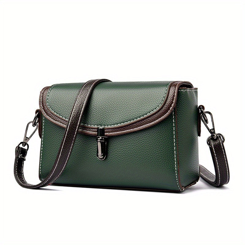 Minimalist Flap Crossbody Bag Vintage Shoulder Bag Women's Retro Handbag