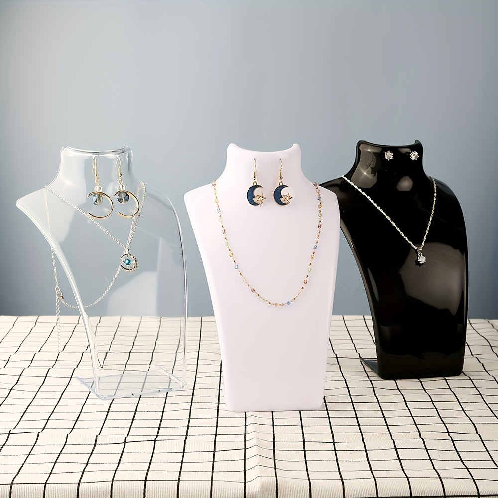 Plastic Neck Earrings Necklace Display Stand 1pc