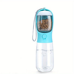 Portable Dog Water Bottle with Food Container for Pets
