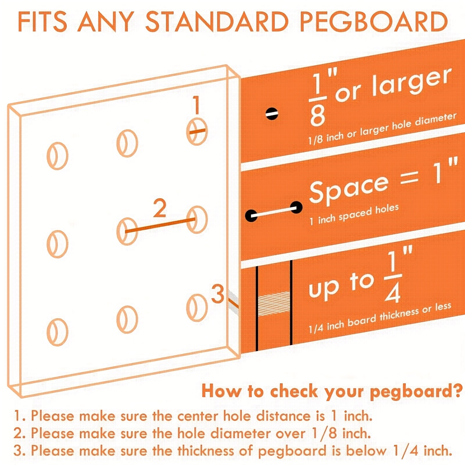 12pcs Pegboard Bins Cups Hooks Set, Tools Storage System Kit
