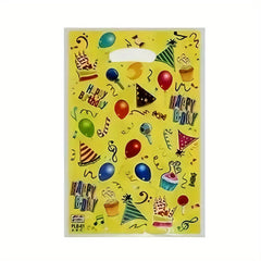 10pcs Birthday Party Gift Bag Plastic Packaging Cartoon Party Supplies