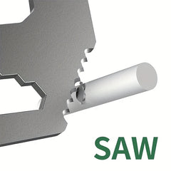 Metal Buckle With Bottle Opener Ruler Saw Screwdriver Multitool