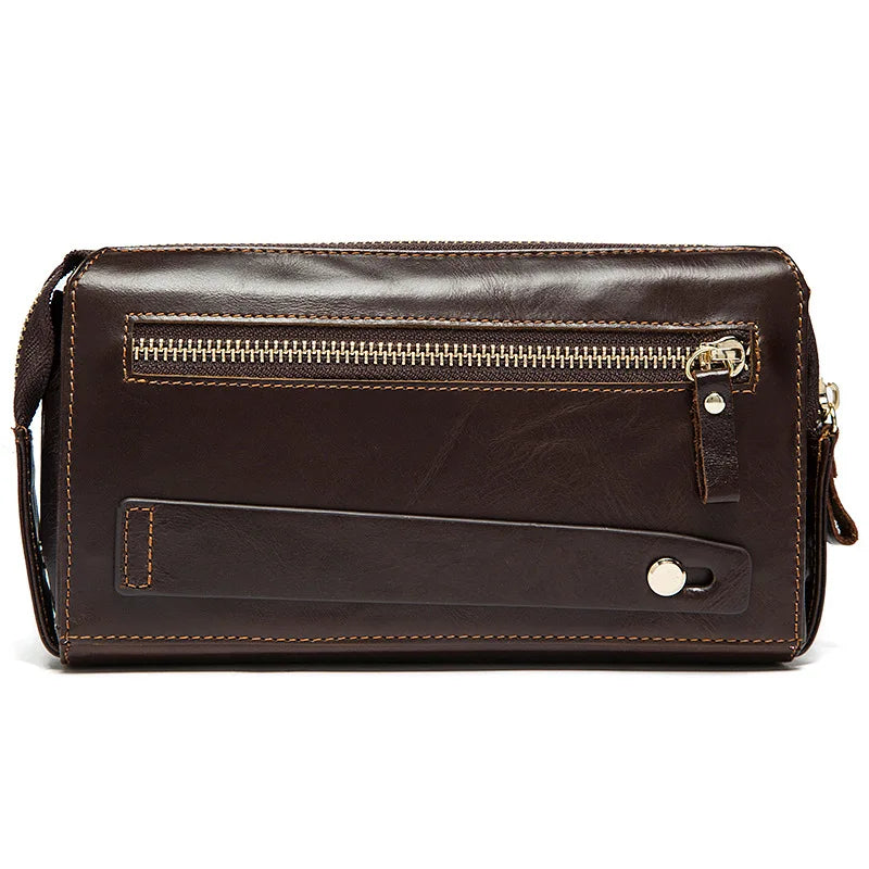 Genuine Leather Men's Wallet Long Section