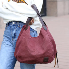 Vintage Canvas Handbag Large Capacity Shoulder Bag Hot L