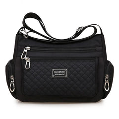 Women's Crossbody Bag Waterproof Nylon Plaid Shoulder Messenger Bags