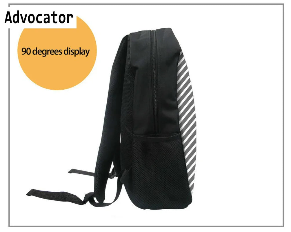 Alien Cartoon Pattern School Supplies Teenage Backpack
