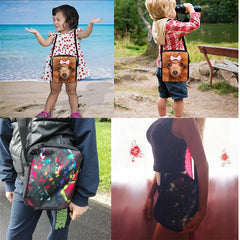 Christmas Santa Pattern Messenger Bag