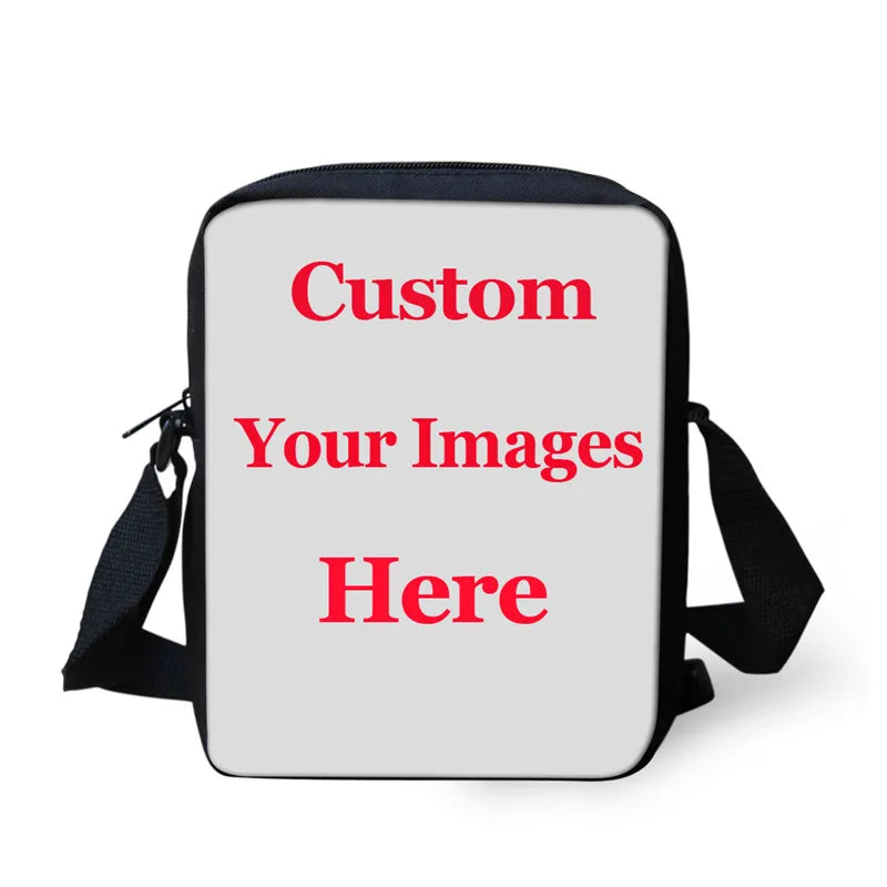 Christmas Santa Pattern Crossbody Bag for Teens and Kids
