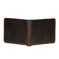 Crazy Horse Leather Men's Wallet Euro American Dollar Clip Retro Cowhide Wallet