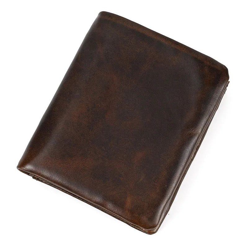 Oil Leather Wallet Coin Bag Multi-card Holder