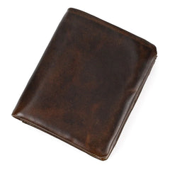 Oil Leather Wallet Coin Bag Multi-card Holder