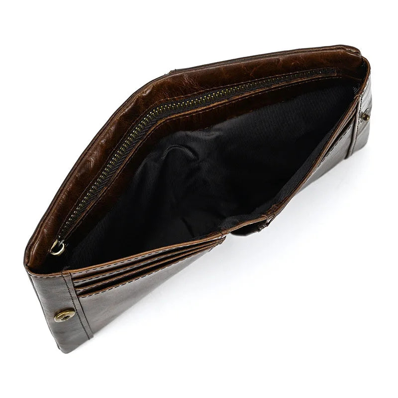 Oil Leather Wallet Coin Bag Multi-card Holder
