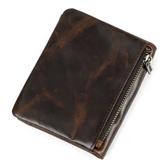 Oil Leather Wallet Coin Bag Multi-card Holder