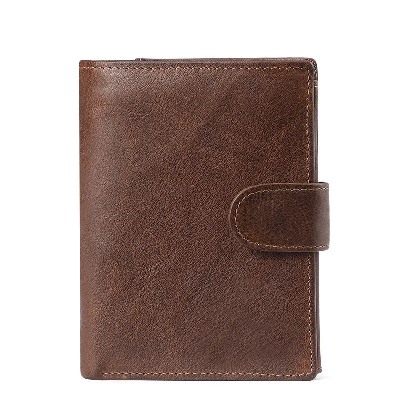 Retro Crazy Horse Leather Men's Wallet