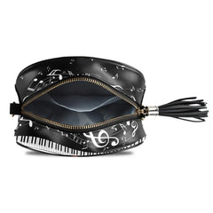 Music Note Piano Crossbody Bag Chain Messenger Shoulder Bag
