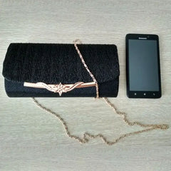 AUAU Glitter Evening Bag Wedding Clutch Chain Shoulder Handbag