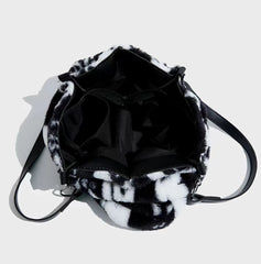Furry Large Capacity Tote Bag for Women, Lightweight Outing Shoulder Bag