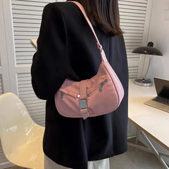 Lee Street Punk Style Girl Shoulder Bag Metal Decoration Handbag