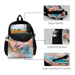 Abstract Ink Art 3D Print Backpack Casual Bag