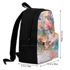 Abstract Ink Art 3D Print Backpack Casual Bag