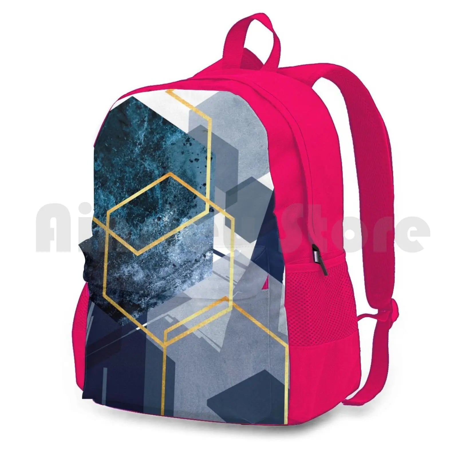 Abstract Landscape Outdoor Hiking Backpack Waterproof Camping Travel
