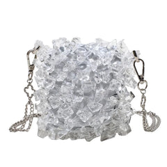 Acrylic Small Handbags for Women Shoulder Evening Bag Crossbody Chain