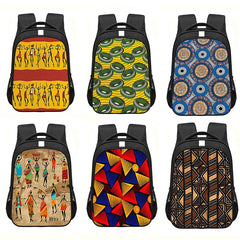 Kids Afro Woman School Backpack Bookbag
