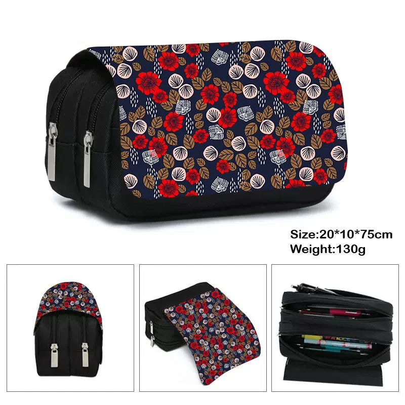 African Women Style Pencil Bag Stationery Supply Holder Gift