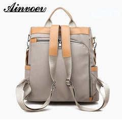 Anti-theft Large Capacity Backpacks Waterproof Nylon Backpack Female Bag