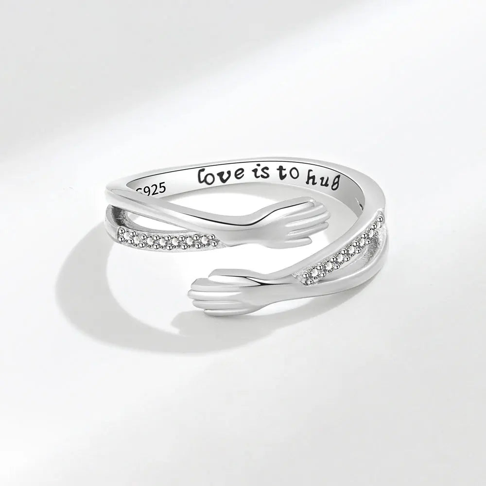 925 Silver Adjustable Twisted Anxiety Ring for Women