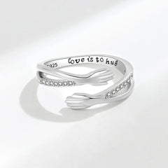 925 Silver Adjustable Twisted Anxiety Ring for Women