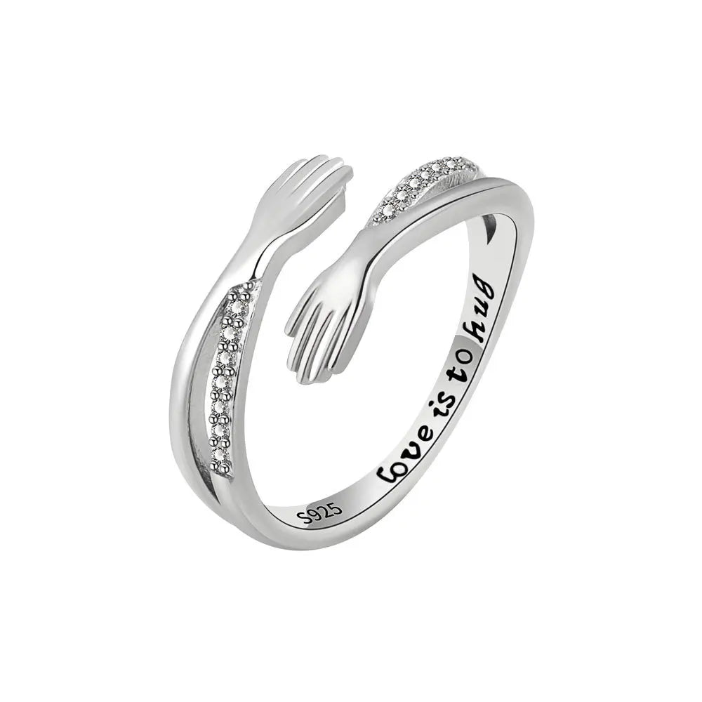 925 Silver Adjustable Twisted Anxiety Ring for Women