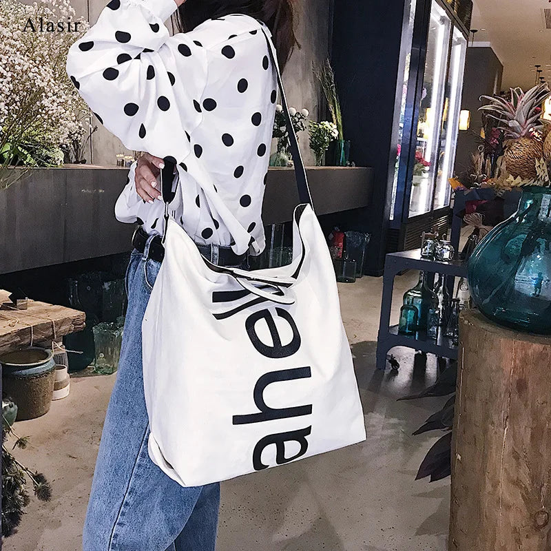Letter Shoulder Bag Large-capacity Women's Messenger Bag