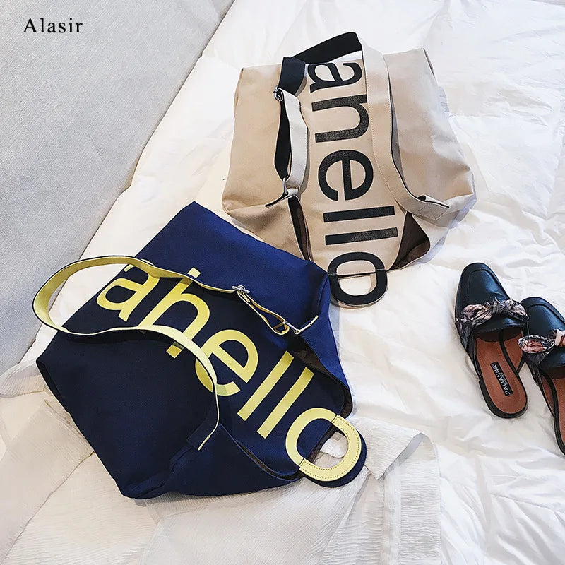 Letter Shoulder Bag Large-capacity Women's Messenger Bag