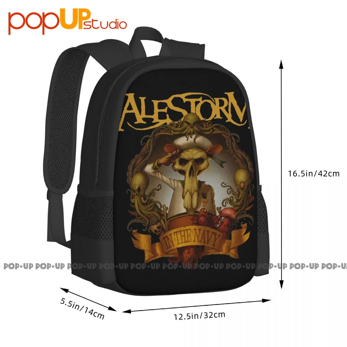 Alestorm Metal Band Backpack Large Capacity Portable 3D Printing Travel Bag