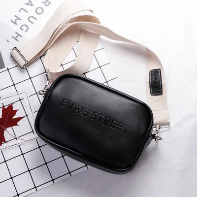 Leather Women Shoulder Messenger Handbag Letter Flap