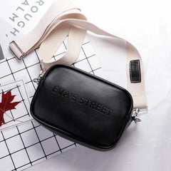 Leather Women Shoulder Messenger Handbag Letter Flap