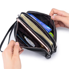 First Layer Cowhide Women's Clutch Bag Leather Wallet