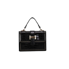 Retro Rivet Messenger Bag Wave Version Women Shoulder Small Square Bag