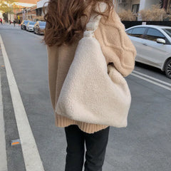 Lamb Plush Bear Shoulder Bag