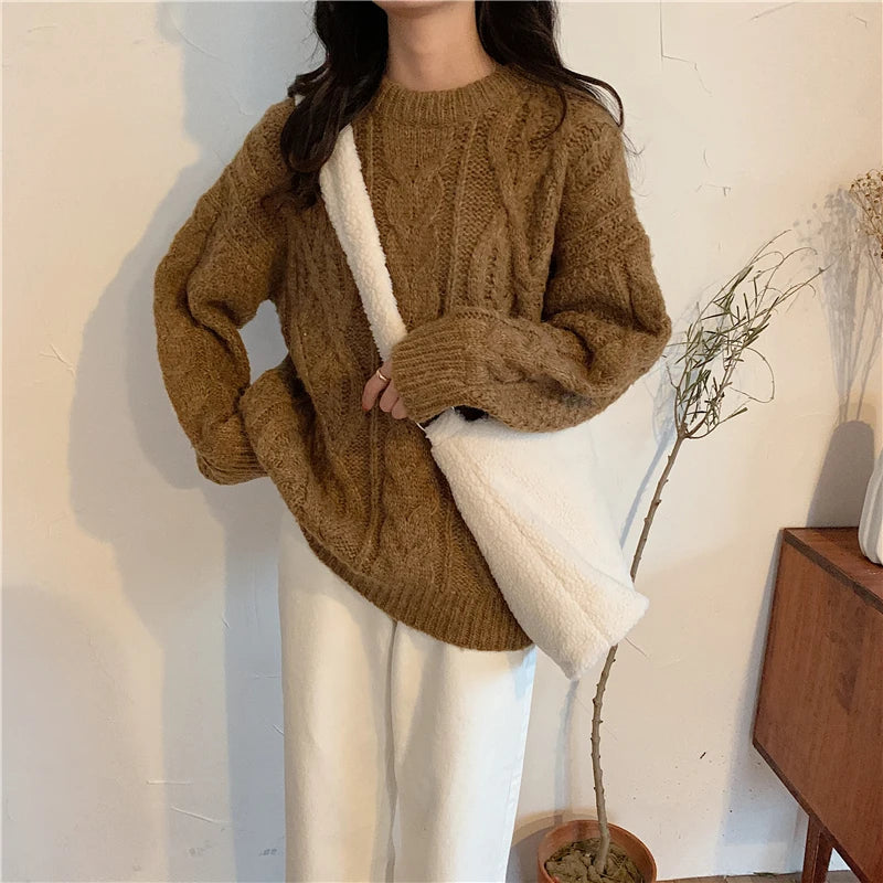 Lamb Plush Bear Shoulder Bag