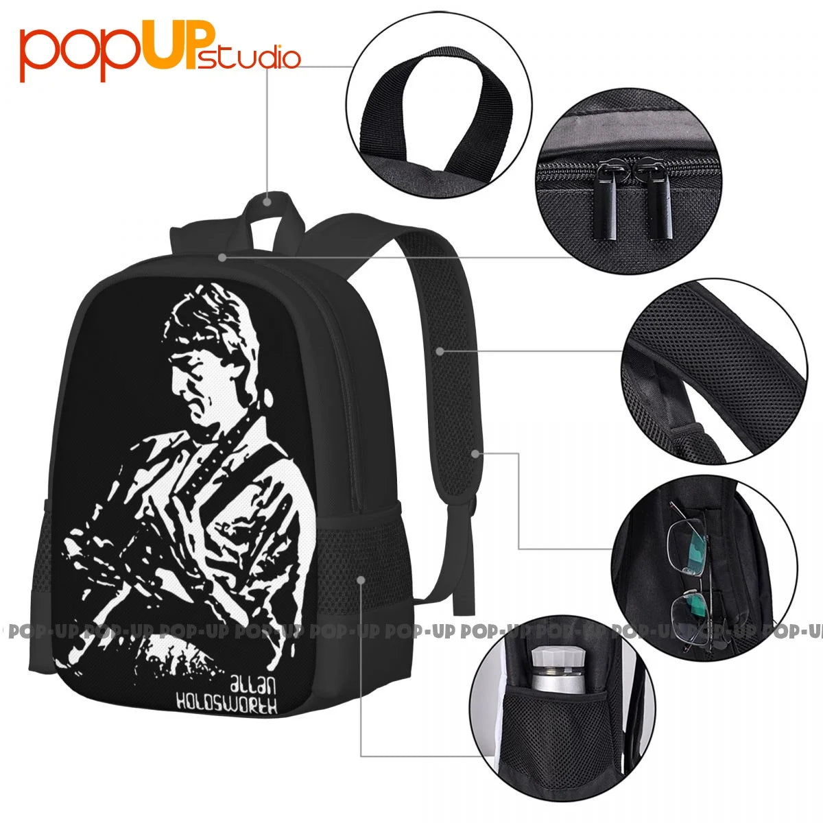 Allan Holdsworth Backpack Large Capacity School Swimming Storage Bag