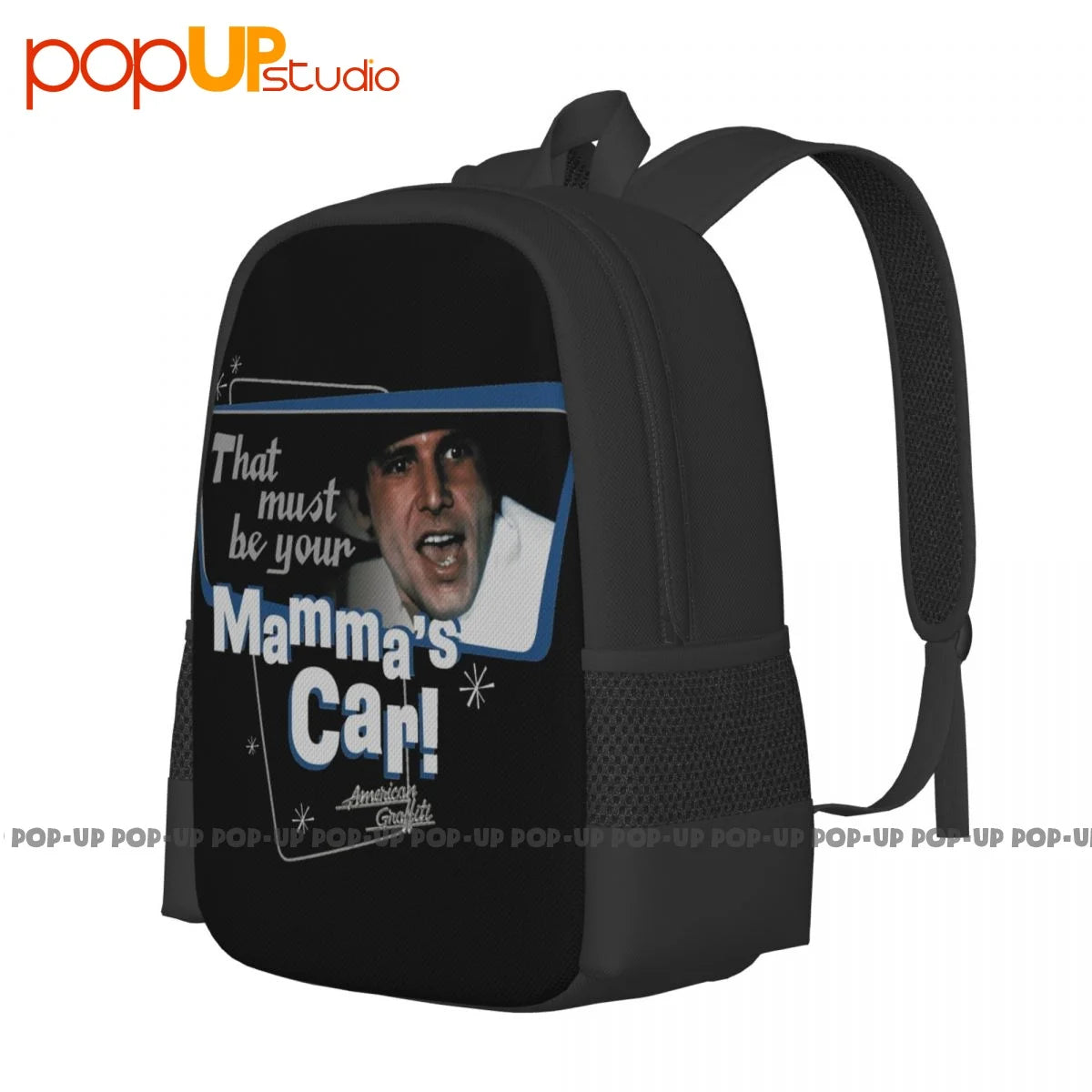 American Graffiti Mammas Car Movie Bob Backpack Large Capacity Vintage